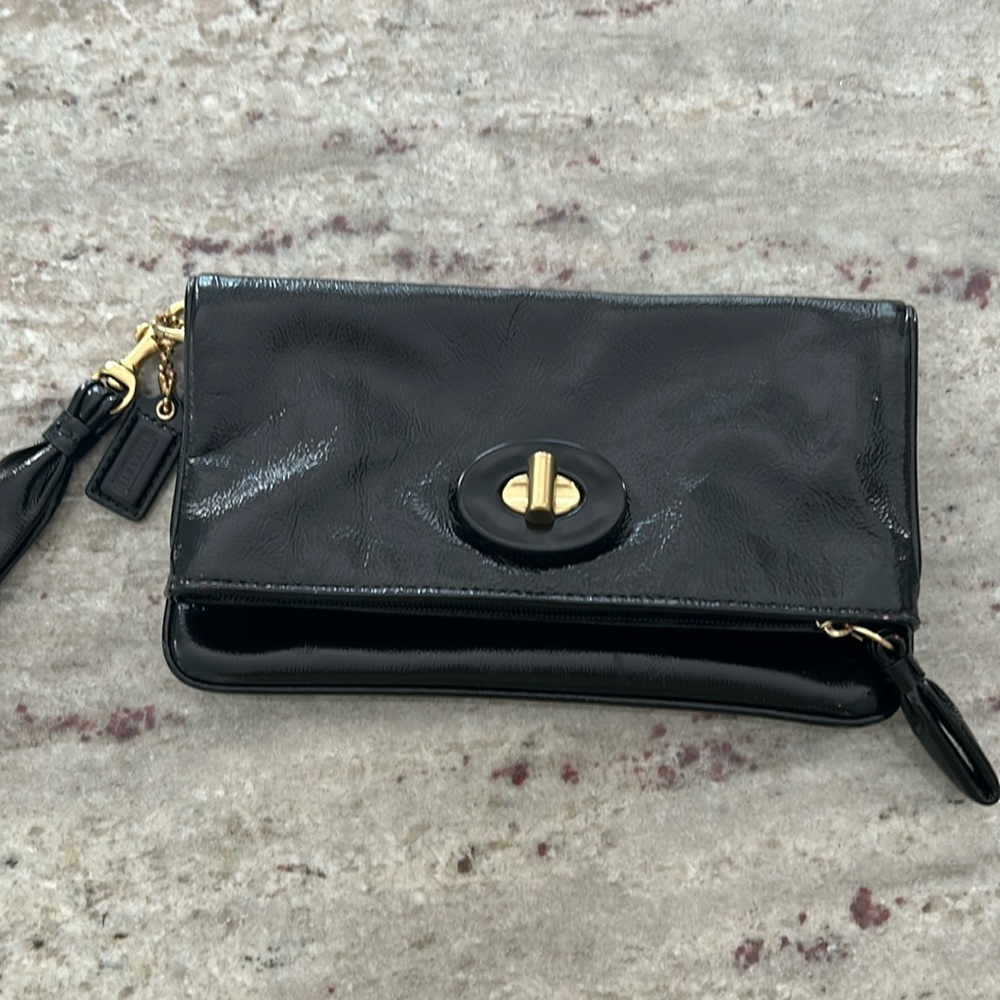 COACH Patent Leather Wristlet